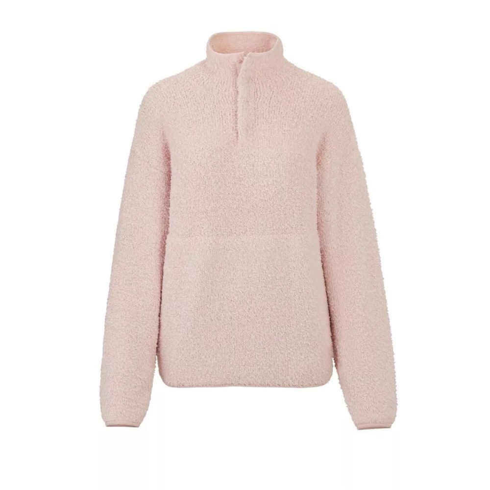 Cozy Pink Sherpa Pullover